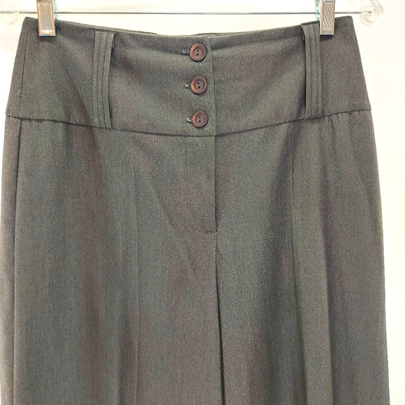 C'est Moi Near Vintage Charcoal Grey Wide Leg Palazzo Pants Size Medium - Picture 3 of 9